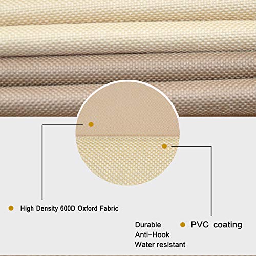 SheeChung Gas Fire Pit Cover Square - 600D Heavy Duty Patio Outdoor Fire Pit Table Cover with PVC Coating,100% Waterproof,Air Vents,Fits for 29/30/31/32 inch Fire Pit/Table Cover (32”L x 32”W x 24”H) - Image 4
