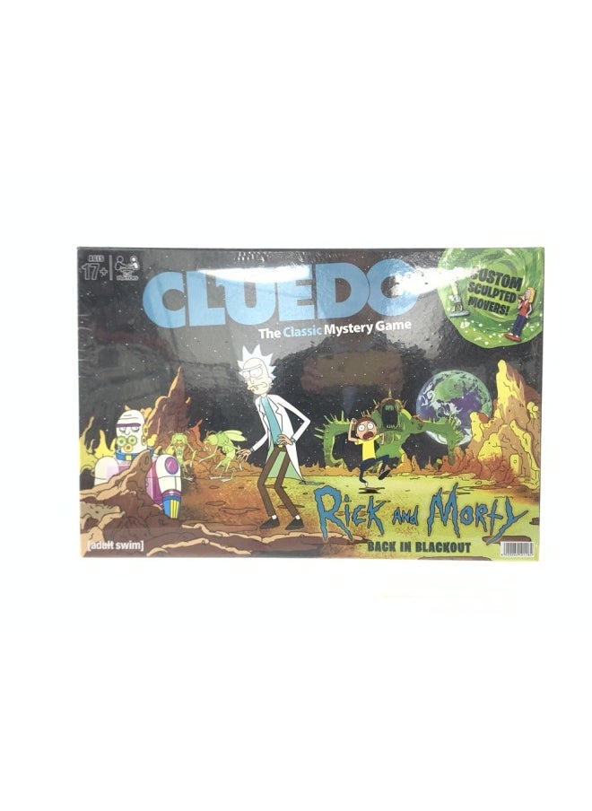 Board Game CLUEDO GAME Detective Game Cracking Cards Poker Reasoning Multiplayer Interactive Game-Color:CLUEDO RICK AND MORTY  - Image 1