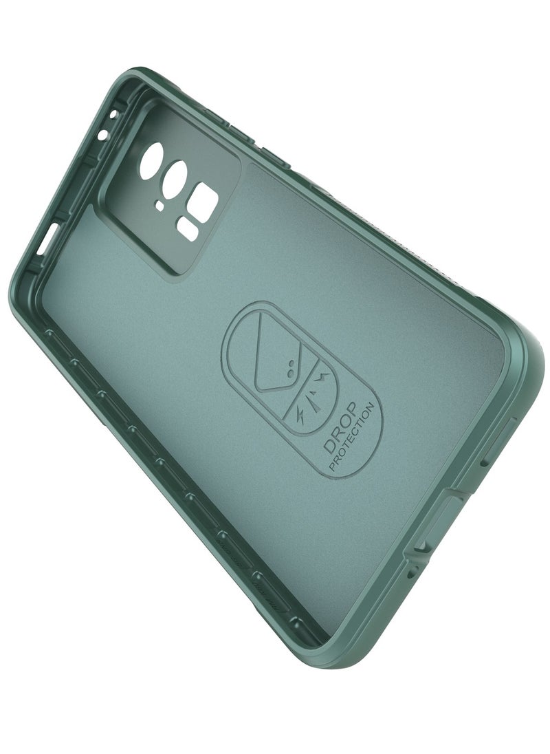 جولدن ماسك شاومى بوكو اف 5 برو/ريدمى كى 60/كى 60 برو (Xiaomi Poco F5 Pro/Redmi K60/K60 Pro) جراب ماجيك كيس كفر حماية للهاتف - (اخضر)  - Image 5