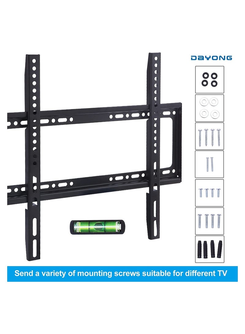 TV Wall Mounts Bracket for 26-65 Inch,VESA 400 x 400mm and 35kg Loading Capacity, Fixed Mounting Bracket for LED LCD OLED Flat Curved Screen TVs - Image 3