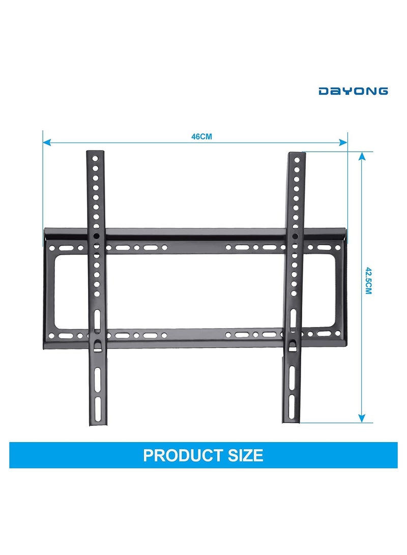 TV Wall Mounts Bracket for 26-65 Inch,VESA 400 x 400mm and 35kg Loading Capacity, Fixed Mounting Bracket for LED LCD OLED Flat Curved Screen TVs - Image 2
