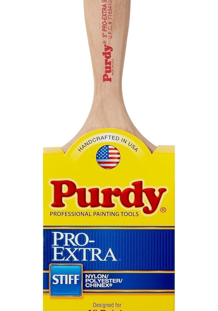 Purdy Pro-Extra Sprig Trim Brush - 3 Inch Nylon/Polyester/Chinex Blended Filaments for All Paints - Image 1