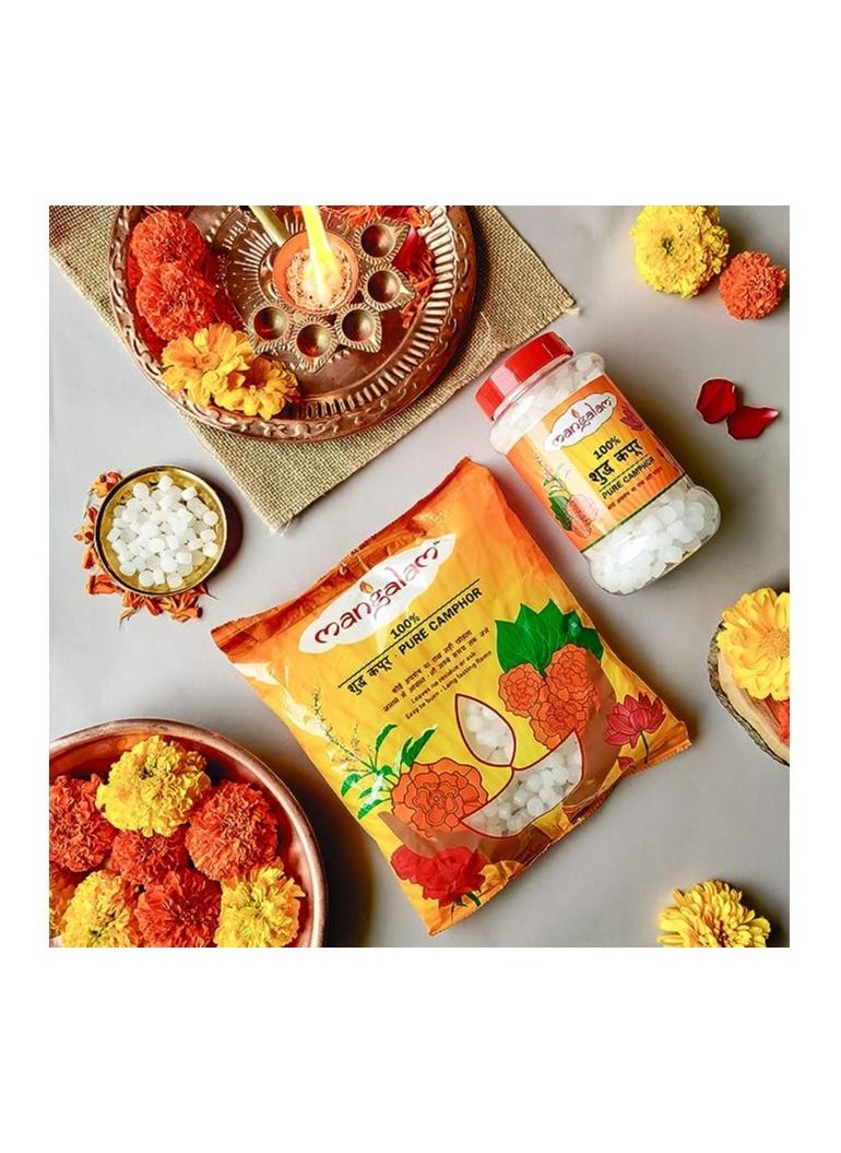 Mangalam Mangalam Camphor Tablet 100g and Bhimseni Camphor 100g  - Image 3