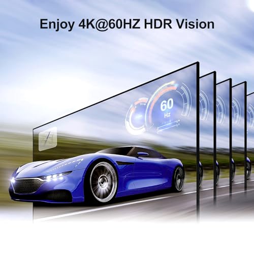 SGEYR 4K HDMI Switcher 5x1 with IR Remote, High-Speed 5 Port HDMI Selector Box 4K@60Hz Support HDR HDCP2.2 for PS5, Xbox, Roku, Fire Stick - Streamline Your Gaming Setup(Black) - Image 4