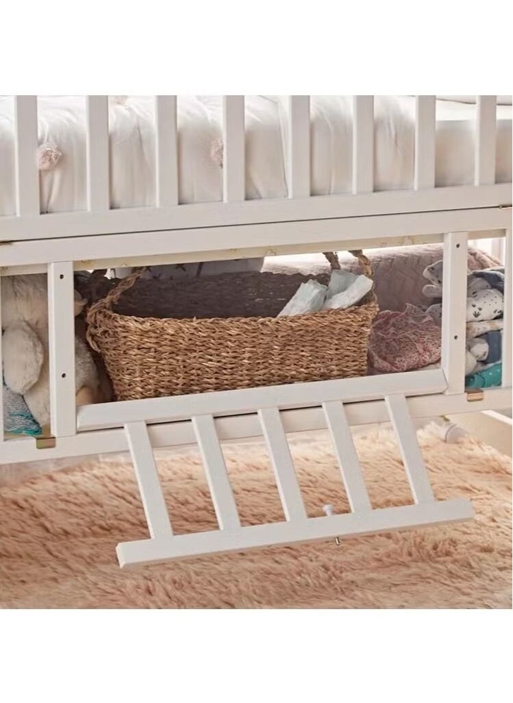 StarKids - Classic And Elegant Baby Cot With Storage Space - White - Image 1