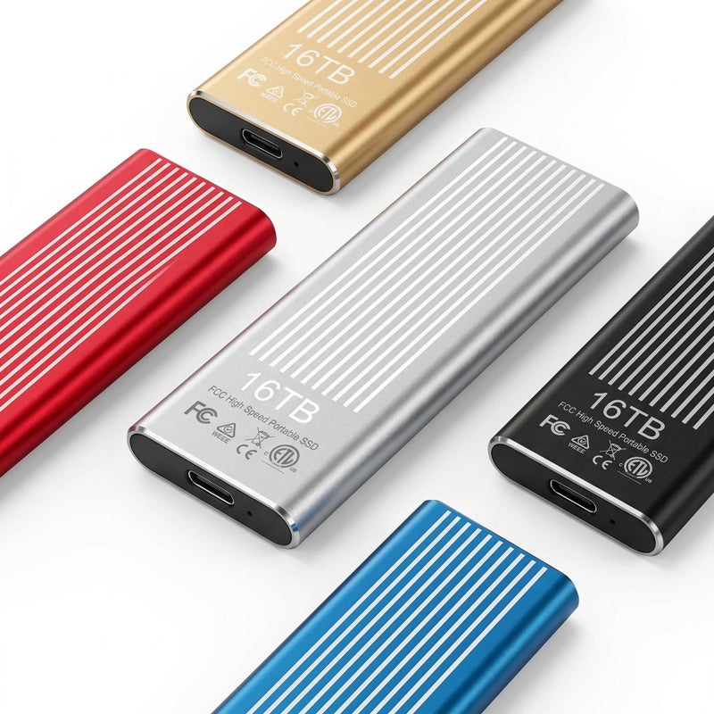 Portable SSD External Solid State Drive USB 3.2 Type-C Metal Shell - Image 1