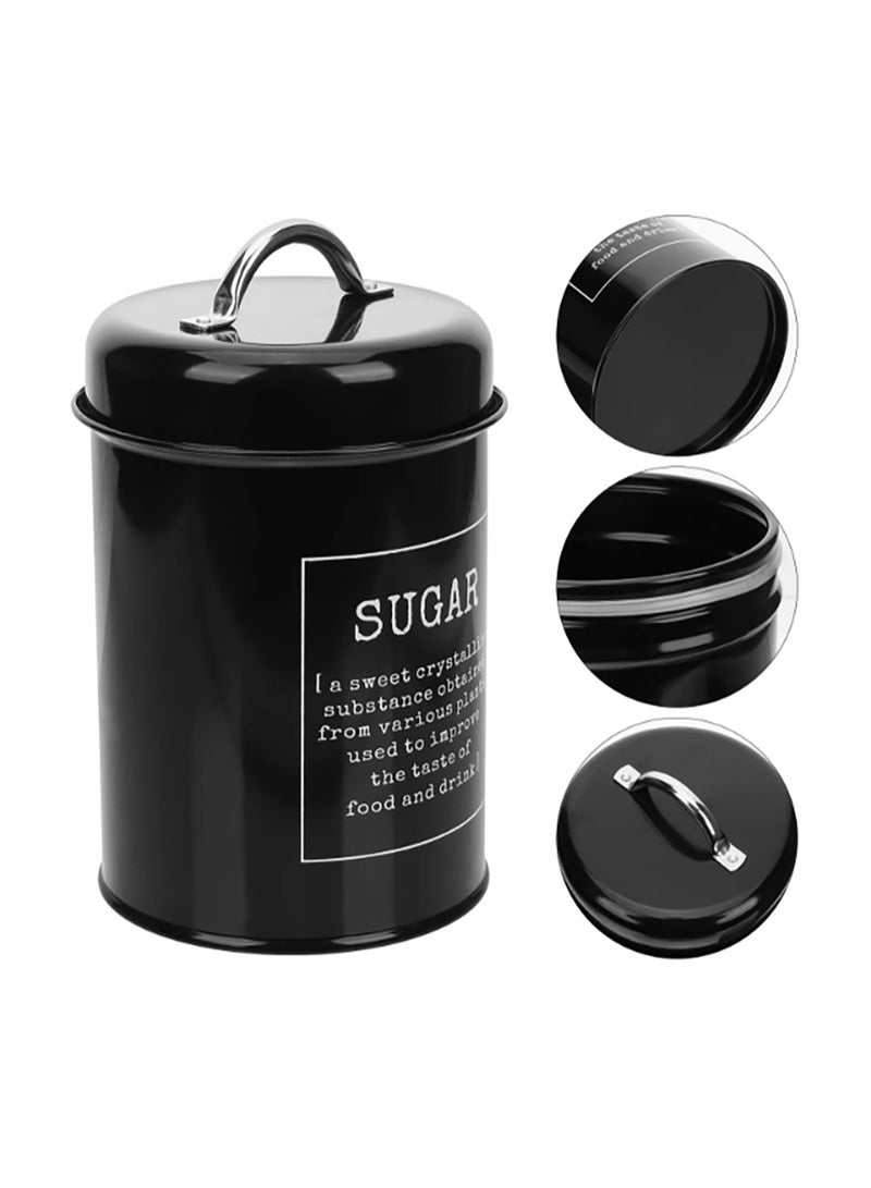 AL RAID Coffee Can Sealed Container, Kitchen Jar Set with Lid, Metal Coffee Canisters for Tea Coffee and Sugar Storage - Image 2