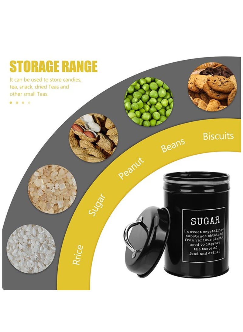 AL RAID Coffee Can Sealed Container, Kitchen Jar Set with Lid, Metal Coffee Canisters for Tea Coffee and Sugar Storage - Image 5