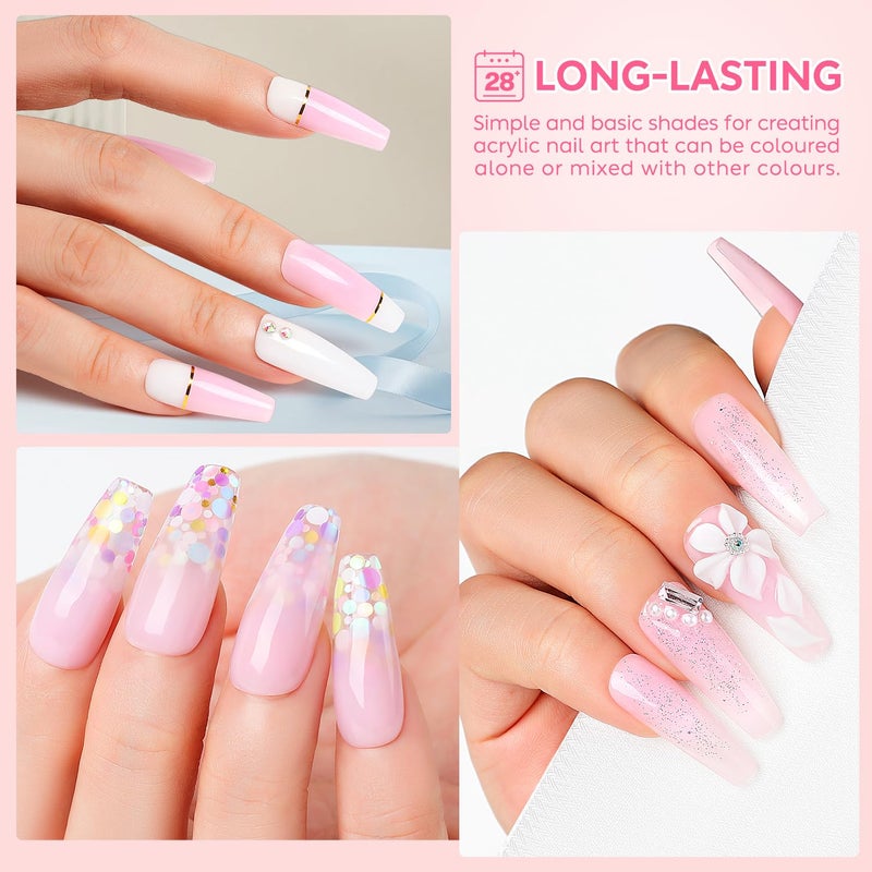 AIMEILI Valentine's Day Gel Nail Polish Set, Soak Off Nude Pink Gel Nail Polish Color Set Of 6pcs X 10ml - Kit Set 31 - Image 4