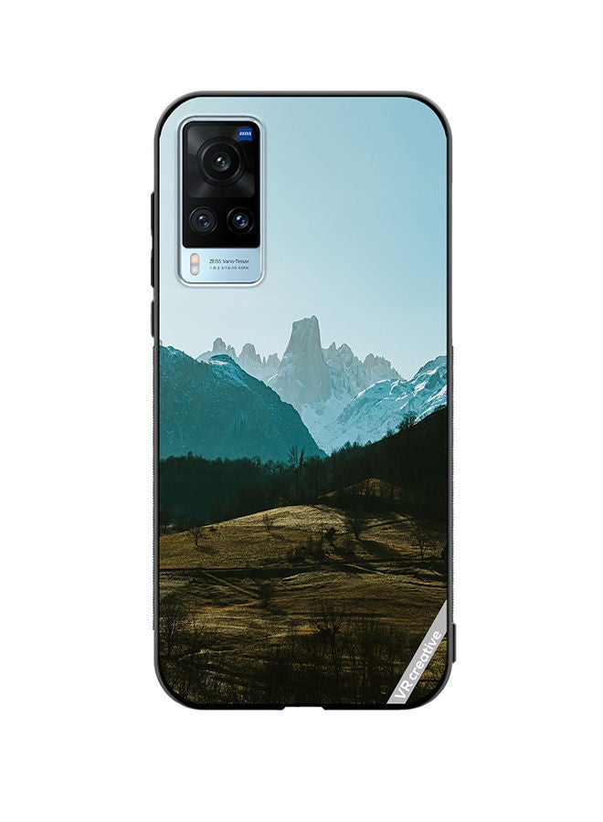 VR CREATIVE Protective Case Cover For Vivo X60 Green Hills Design Multicolour - Image 1
