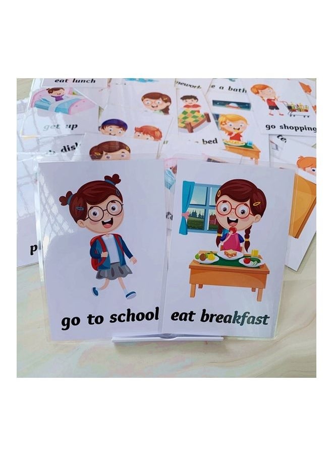 34-Piece Early Learning Flash Cards For Kids 8 X 11cm  - Image 1