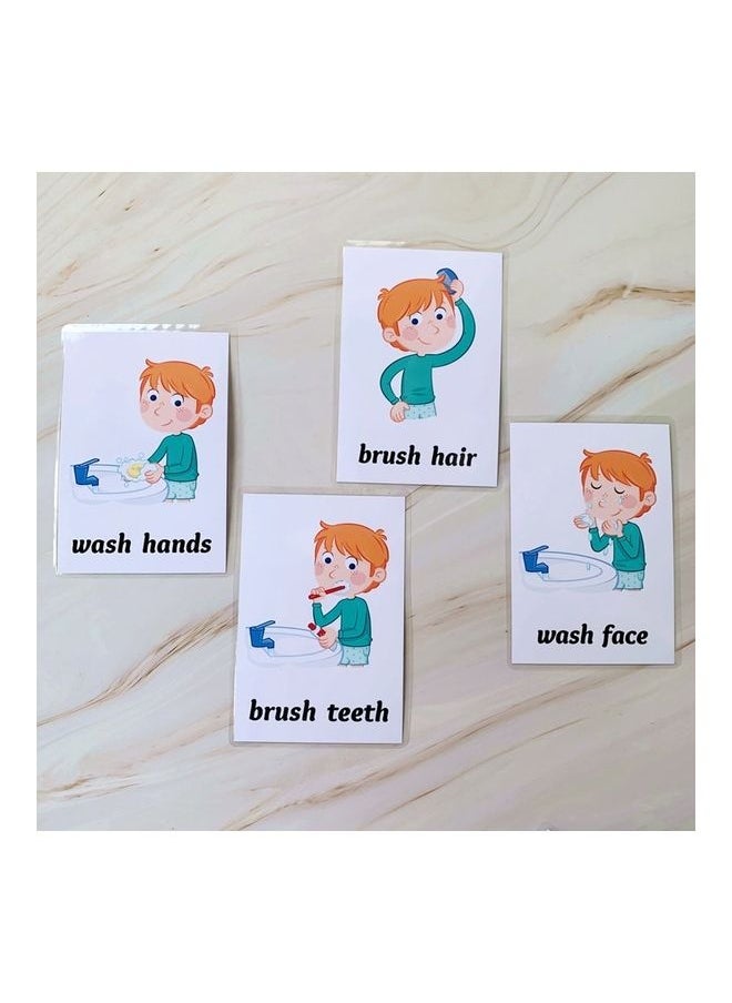 34-Piece Early Learning Flash Cards For Kids 8 X 11cm  - Image 4