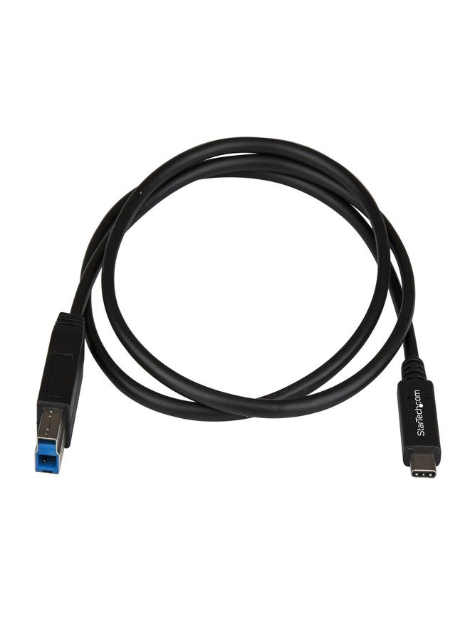 StarTech.com 3.3ft (1m) USB-B to USB-C Cable, USB 10Gbps, Data Cord, USB 3.2 Gen 2, USB-C Data Transfer Cable - Image 4