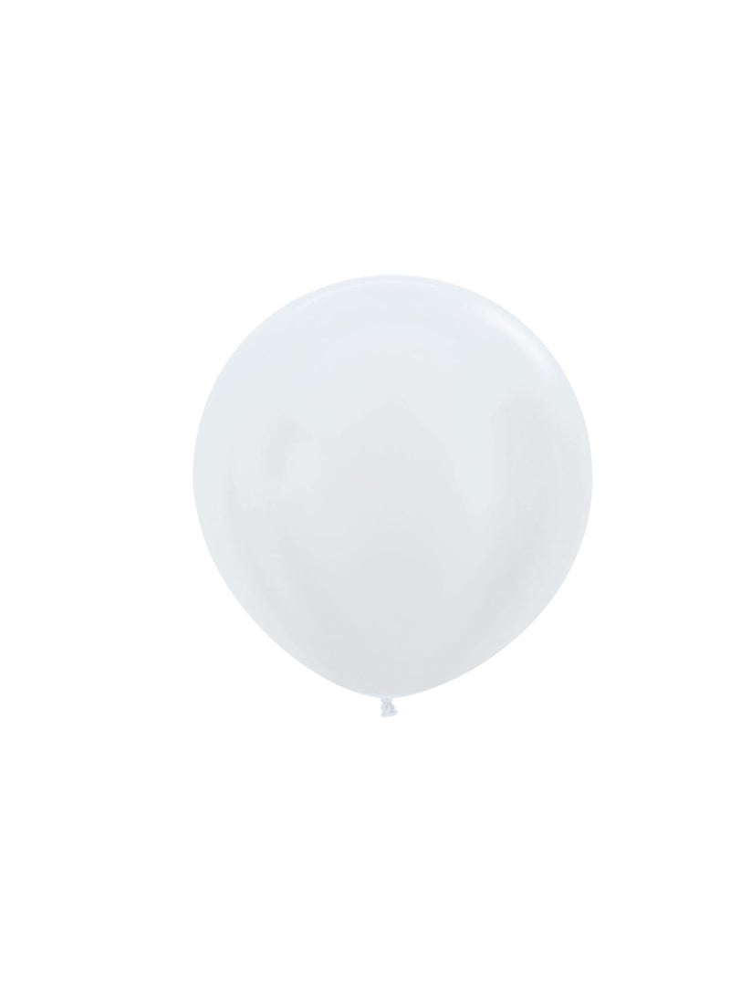 Sempertex 2 pcs, 36" Round Balloons, Satin Pearl, Latex Balloons - Image 1