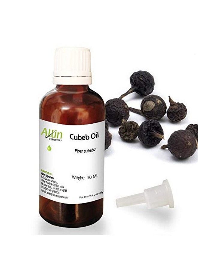 Allin Exporters Cubeb Oil 100% Pure l & Undiluted 50 ML  - Image 1