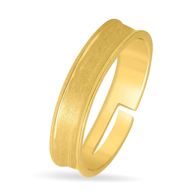 Zavya 925 Sterling Silver Gold Plated CZ Men's Ring | Gift for Men & Boys | With Certificate of Authenticity and 925 Hallmark - Image 1