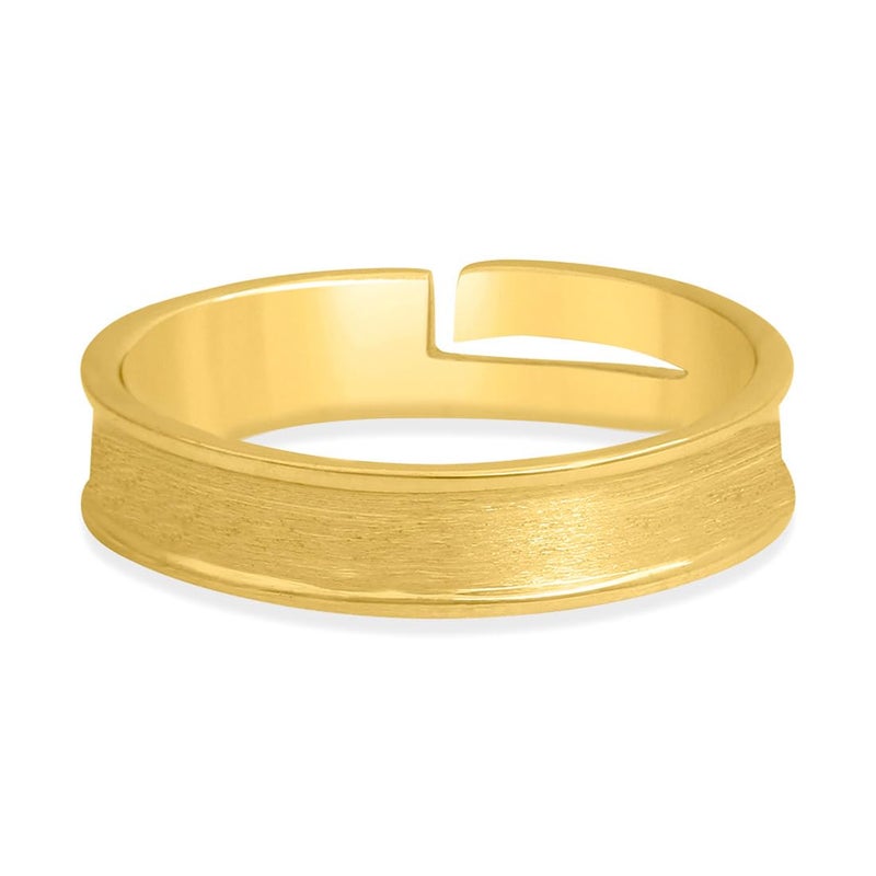 Zavya 925 Sterling Silver Gold Plated CZ Men's Ring | Gift for Men & Boys | With Certificate of Authenticity and 925 Hallmark - Image 4