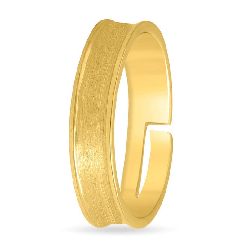 Zavya 925 Sterling Silver Gold Plated CZ Men's Ring | Gift for Men & Boys | With Certificate of Authenticity and 925 Hallmark - Image 5