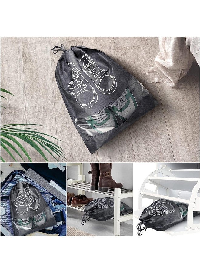 QIMIT Shoe Bag for Travel & Storage Travel Organizer for Women & Men Travel Accessories Shoe Organizer Shoe Bags Pouches Travel Shoe Cover for Travelling Travel Essentials (12, Grey) - Image 5