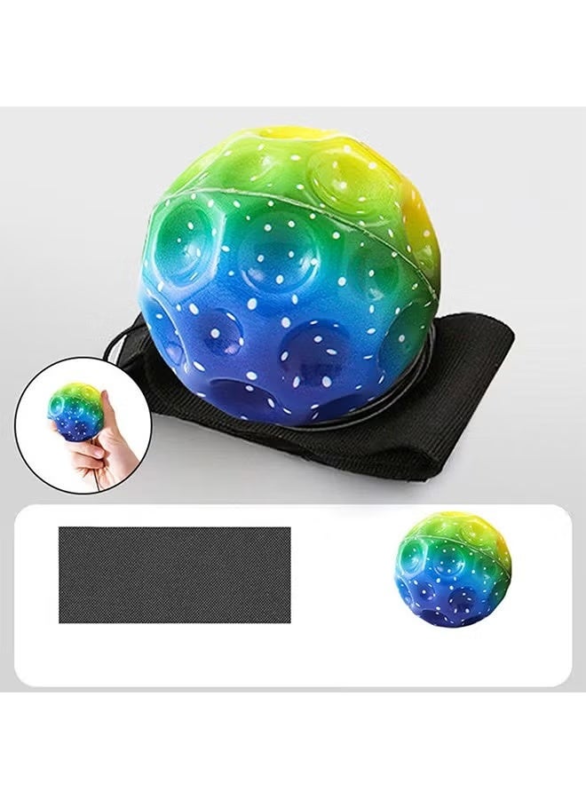 HAOHAN 3 Pcs Super High Bouncing Space Ball, Wrist Return Ball, with Wrist Strap, Sports Wrist Balls, Rebound Sports Wrist Exercise Balls, Fun Single Player Toy, Exercise Toy for Indoor or Outdoor - Image 5