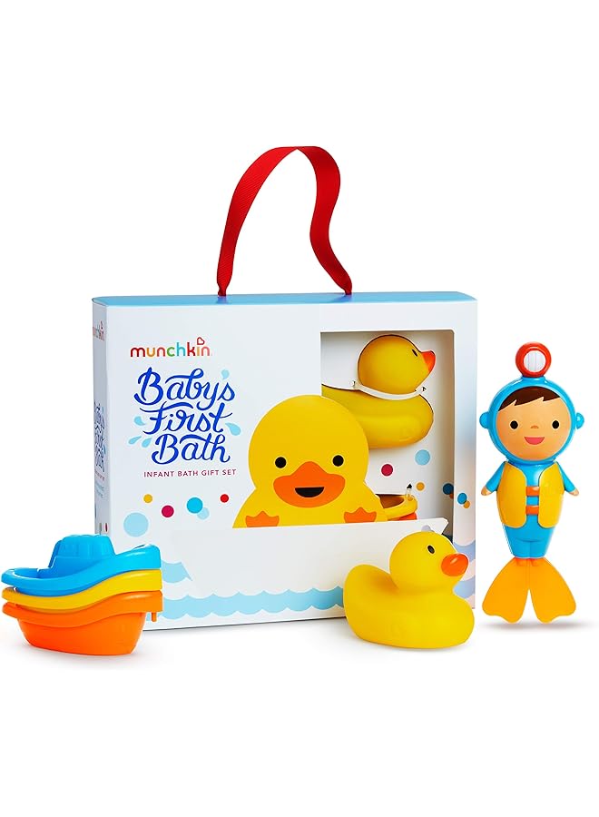 Munchkin Baby'S First Bath Bath Toy Set Includes Gift Box For Baby Registries And Gifting - Image 1