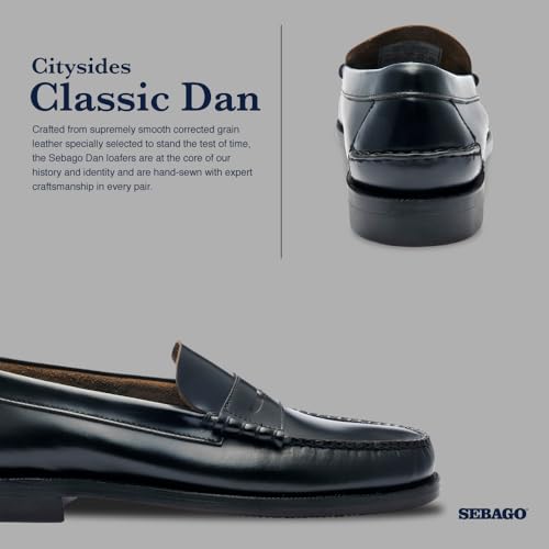Sebago Men's Classic Dan Loafer Shoes, Black - 9.5 Regular - Image 4