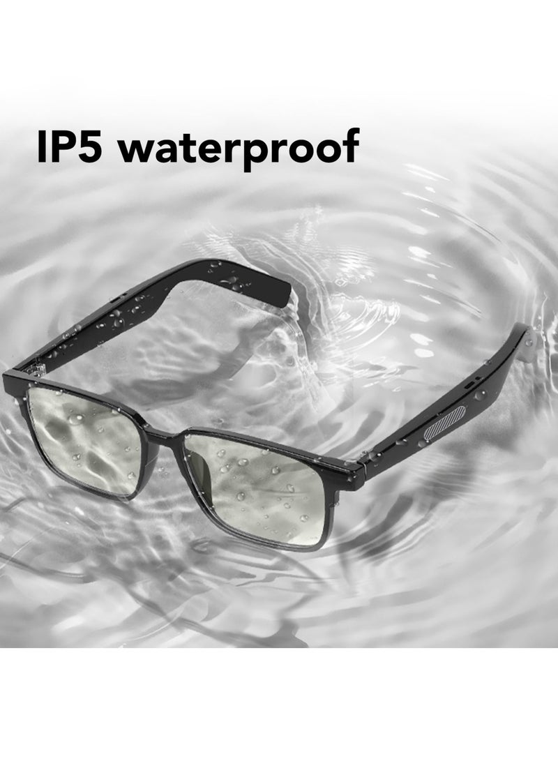 Smart Glasses Wireless IP5 Waterproof Open Ear Speaker Dual Microphones Voice Control BT 5.3 Unisex Smart Sunglasses with Polarized Night Vision Lens - Image 3