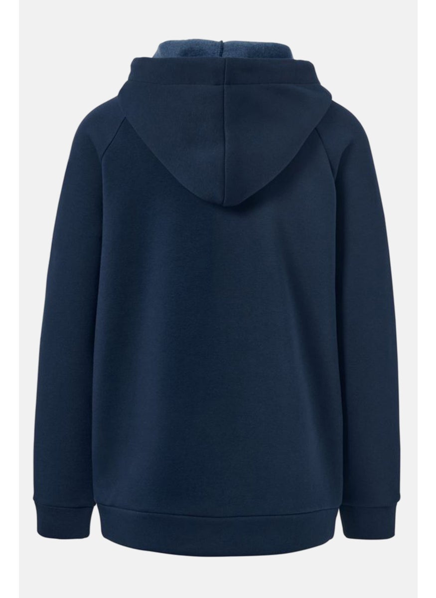 Women Embroidered Drawstring Hood Sweatshirt, Navy - pzsku/Z339C39A09DB6F08BB99CZ/45/_/1728398643/057afb6b-afdc-4715-8079-b446e2d2c5b9