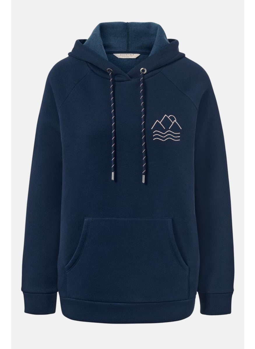 Women Embroidered Drawstring Hood Sweatshirt, Navy - pzsku/Z339C39A09DB6F08BB99CZ/45/_/1728398647/9b6baa01-7af5-469b-871e-e12726cf9dd9