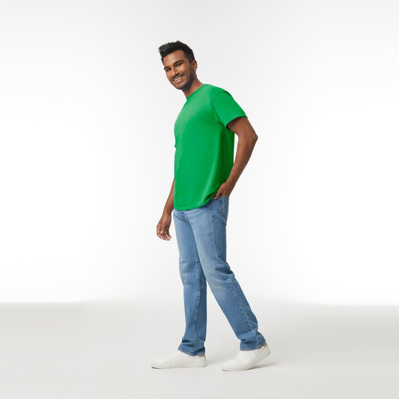 Gildan mens Heavy Cotton T-shirt, Style G5000, Multipack T Shirt, Irish Green (3-pack), Large US - Image 3