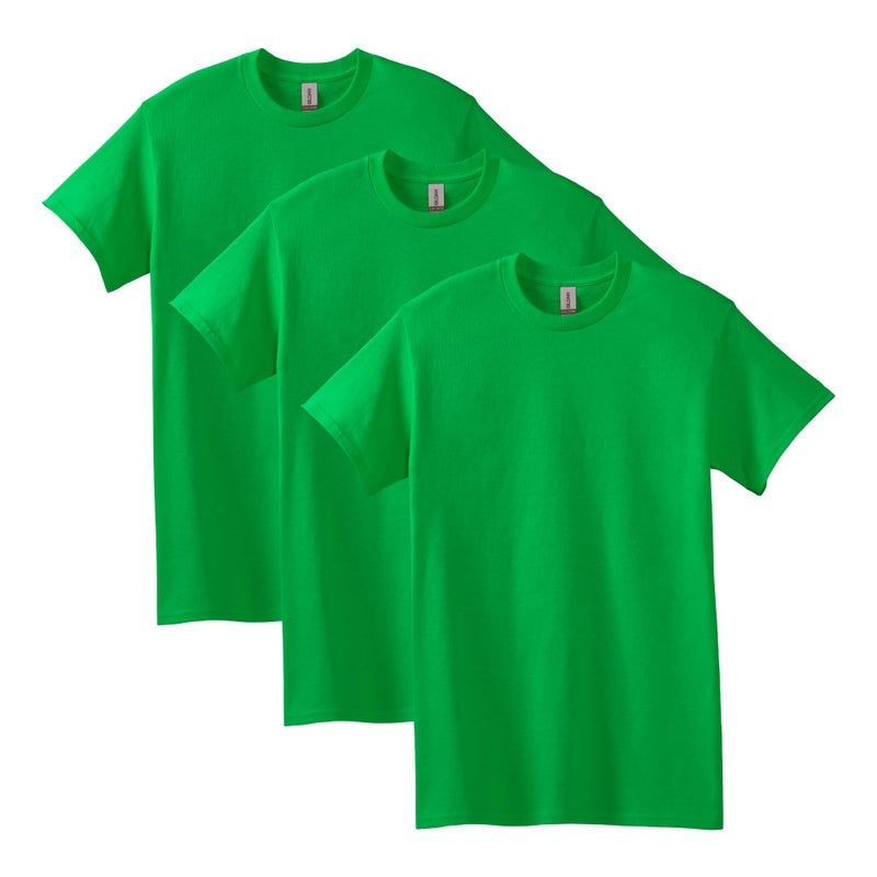 Gildan mens Heavy Cotton T-shirt, Style G5000, Multipack T Shirt, Irish Green (3-pack), Large US - Image 1