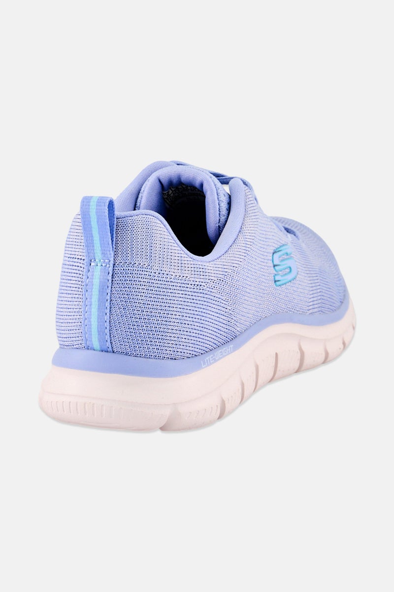 SKECHERS أحذية خارجية للنساء نهارية مزينة بالدانتيل، لون أزرق فاتح - Image 2