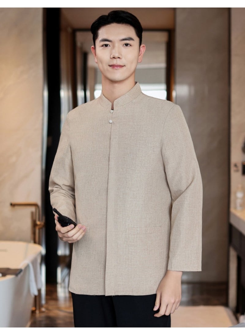 KUYING New Summer Cleaner Work Clothes 