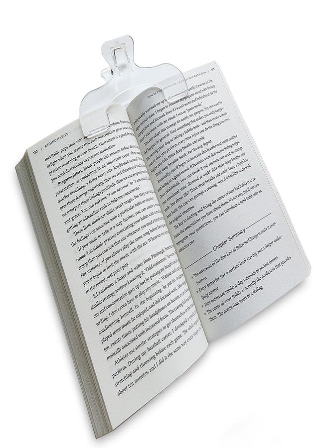 Molishan Transparent Book Page Holder for Reading, Book Opener Holder Convenient for Reading Teaching and Fixing Music Book, Page Marker Clips for Teacher Clerk - Image 1