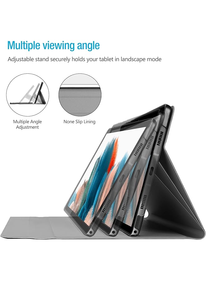 Procases Galaxy Tab A8 Keyboard Case 10.5 Inch 2022 Protective Cover Case With Detachable Wireless Keyboard For Samsung Tab A8 10.5 Inch X200 X205 X207 -Black - Image 4