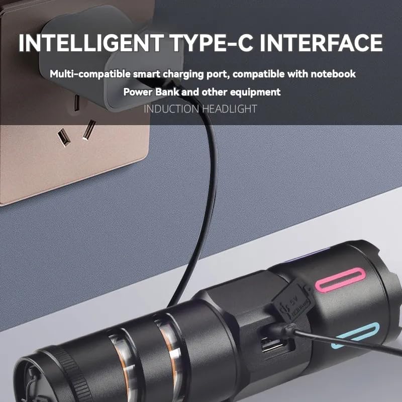 proxin Rechargeable Flashlight 100000 Lumen with Battery Most Powerful Handheld Flashlight LED Zoomable Camping FlashlightSuper Bright Outdoor Torch Light Zoomable Flashlight with Power Display - Image 5