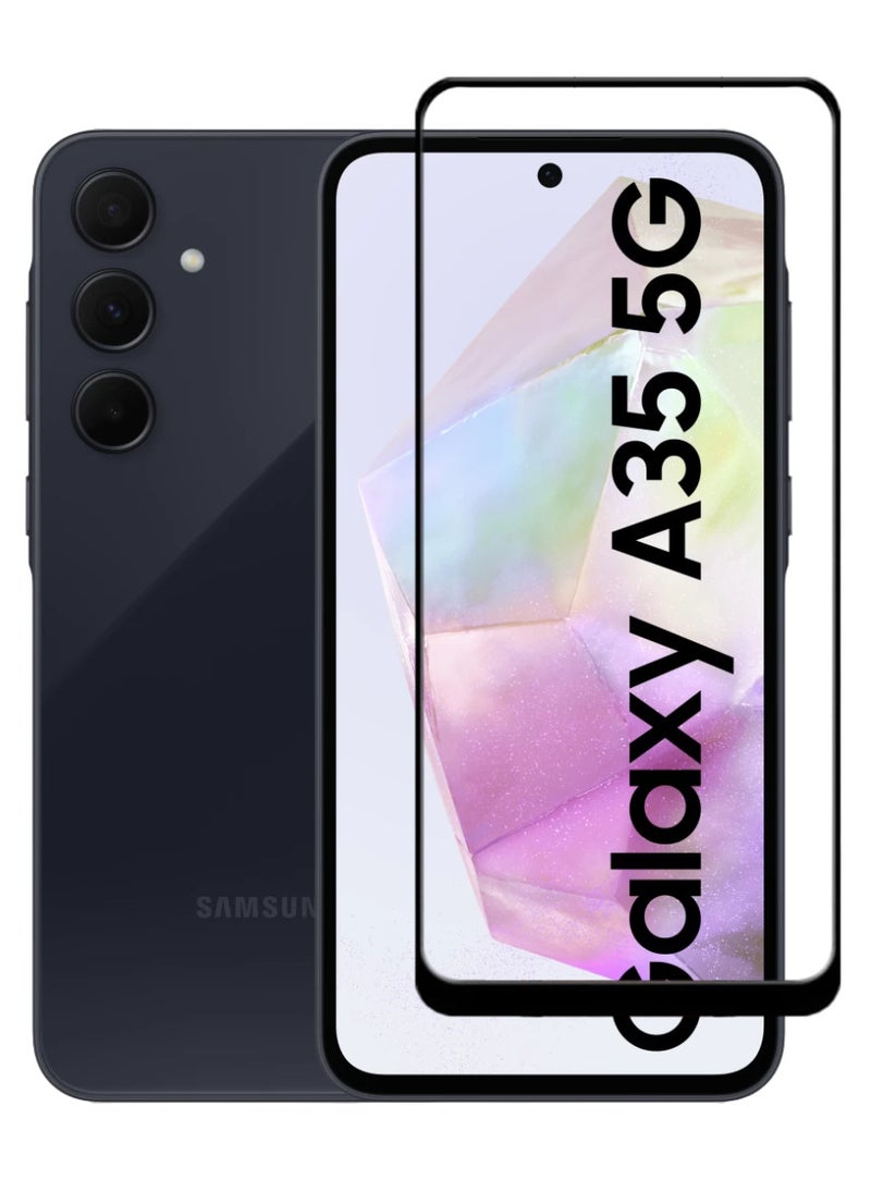 ACLIX Tempered Glass Screen Protector Antistatic ESD Dustproof Premium Quality High Definition Designed For Samsung Galaxy A35 - Image 1