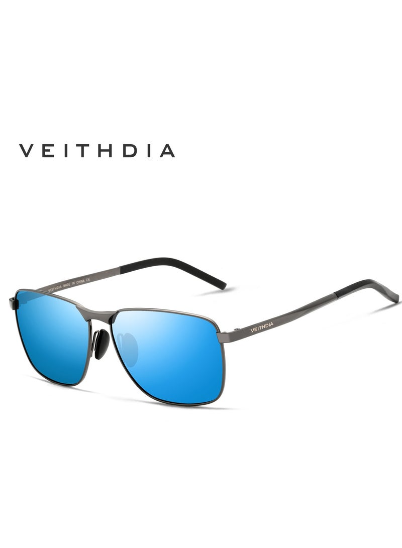Veithdia Men's Polarized UV Protection Square Full Frame Sunglasses - Image 1
