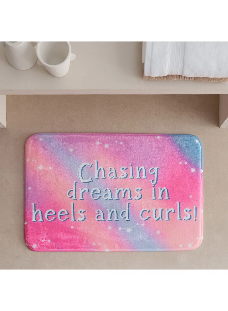 Home Box Meadows Gwen Chasing Dreams Memory Foam Bath Mat with PVC 60 x 40 cm