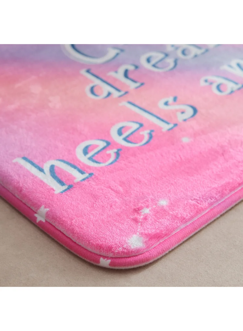 Home Box Meadows Gwen Chasing Dreams Memory Foam Bath Mat with PVC 60 x 40 cm