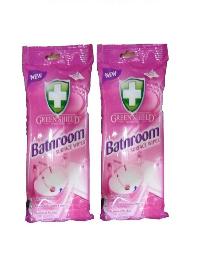Greenshield Bathroom Surface Wipes 70's Pack of 2