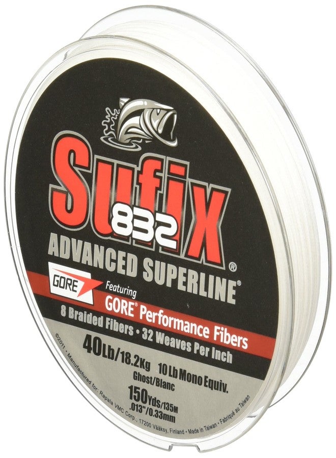 Sufix 832 Braid 10 lb Ghost 150 yards - Image 1