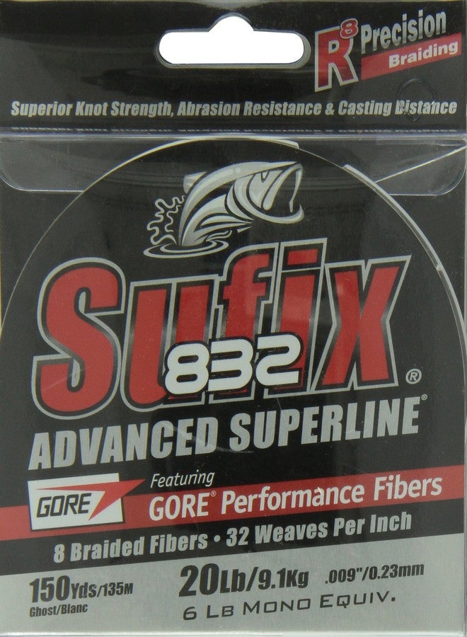 Sufix 832 Braid 10 lb Ghost 150 yards - Image 2