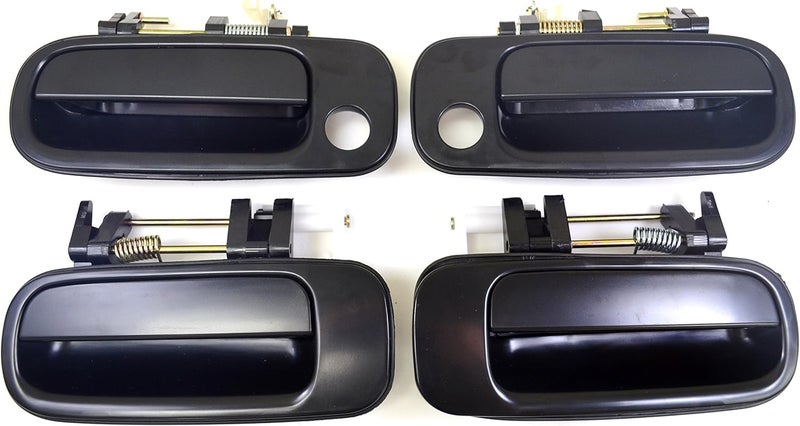 PT Auto Warehouse TO-3176S-QP - Smooth Black Exterior Door Handle Set for Front and Rear - Image 1