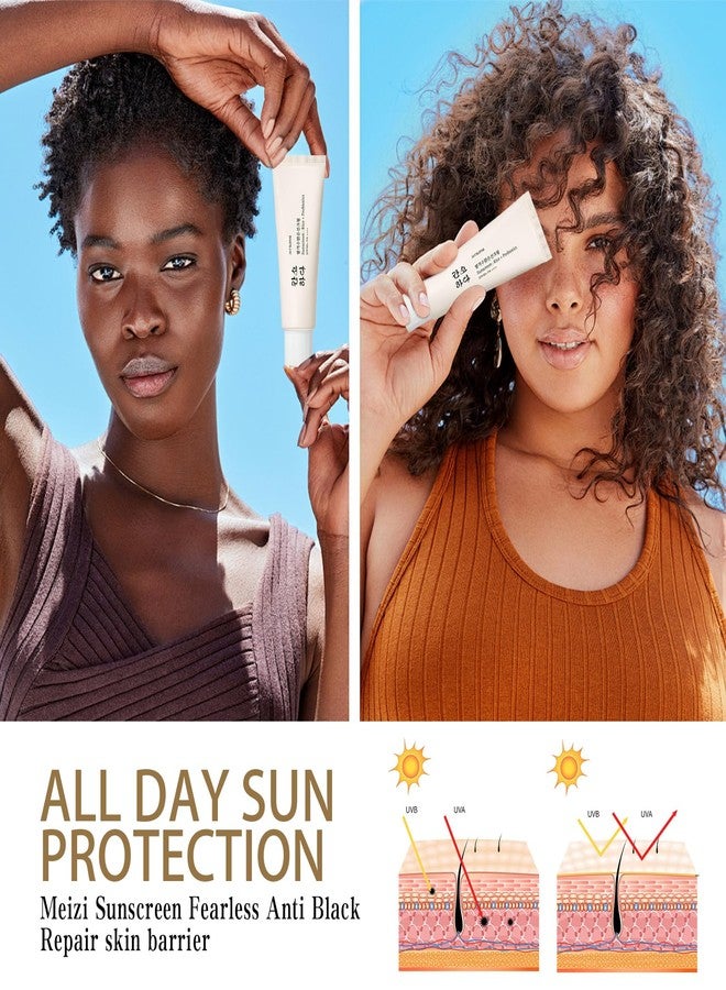 واقي شمس عضوي من ريليف صن بعامل حماية SPF50+، غني بالأرز والبروبيوتيك، كريم كوري للعناية بالبشرة | مناسب لجميع أنواع البشرة | يحمي من الأشعة فوق البنفسجية ويغذي البشرة (عبوتان، قطعتان) - Image 3