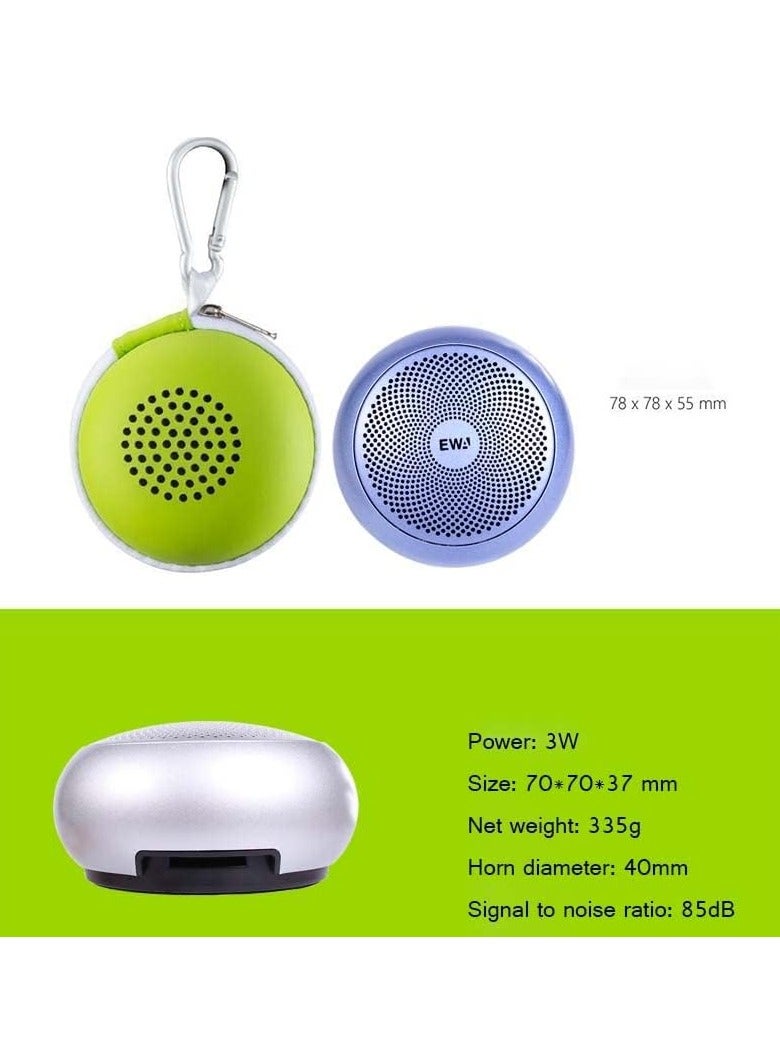 EWA مكبر صوت بلوتوث EWA A110 MINI محمول معدني لاسلكي مشغل موسيقى بطاقة صوت قوية (ذهبي وردي) - Image 2