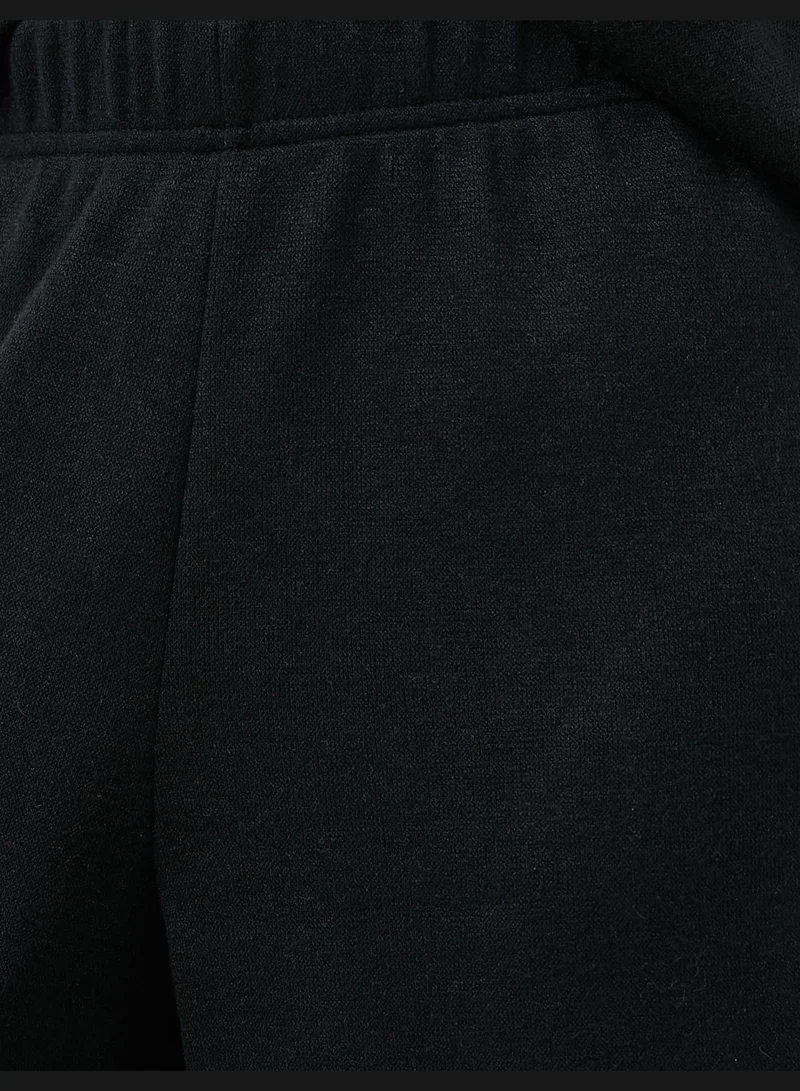 كوتون Wide Leg Pajama Bottoms Elastic Waist