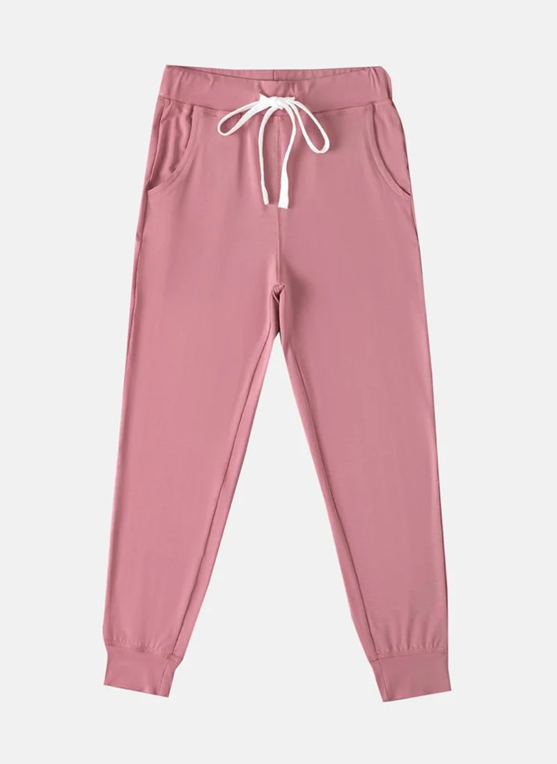 يونيكي Pink Plain Jogger Trouser