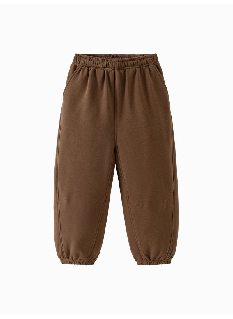 ميني بالا بنطلونات جوجر مناسبة للراحة للاطفال غير جنس محدد، بوسط مرن، مقاس ضخم، كميات ذات أضلاع ملموسة، قطعة مريحة وقابلة للتنفس، جيوب جانبية، مثالية للارتداء اليومي ووقت اللعب بنطلونات للأطفال - Image 4