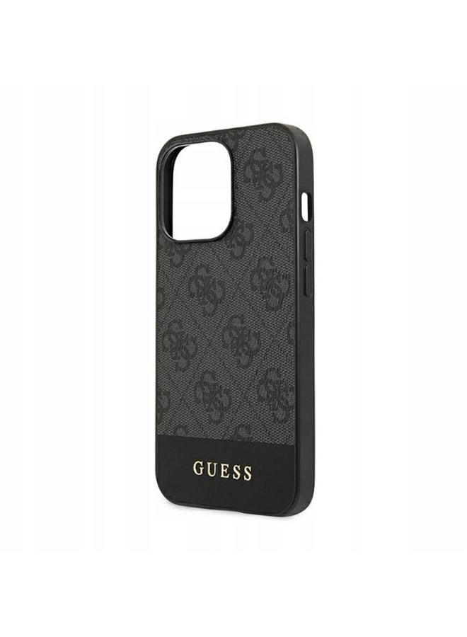 GUESS Stylish French Design Shockproof Leather Phone Case with Original GUESS Logo for iPhone 14 Pro Max - Image 1